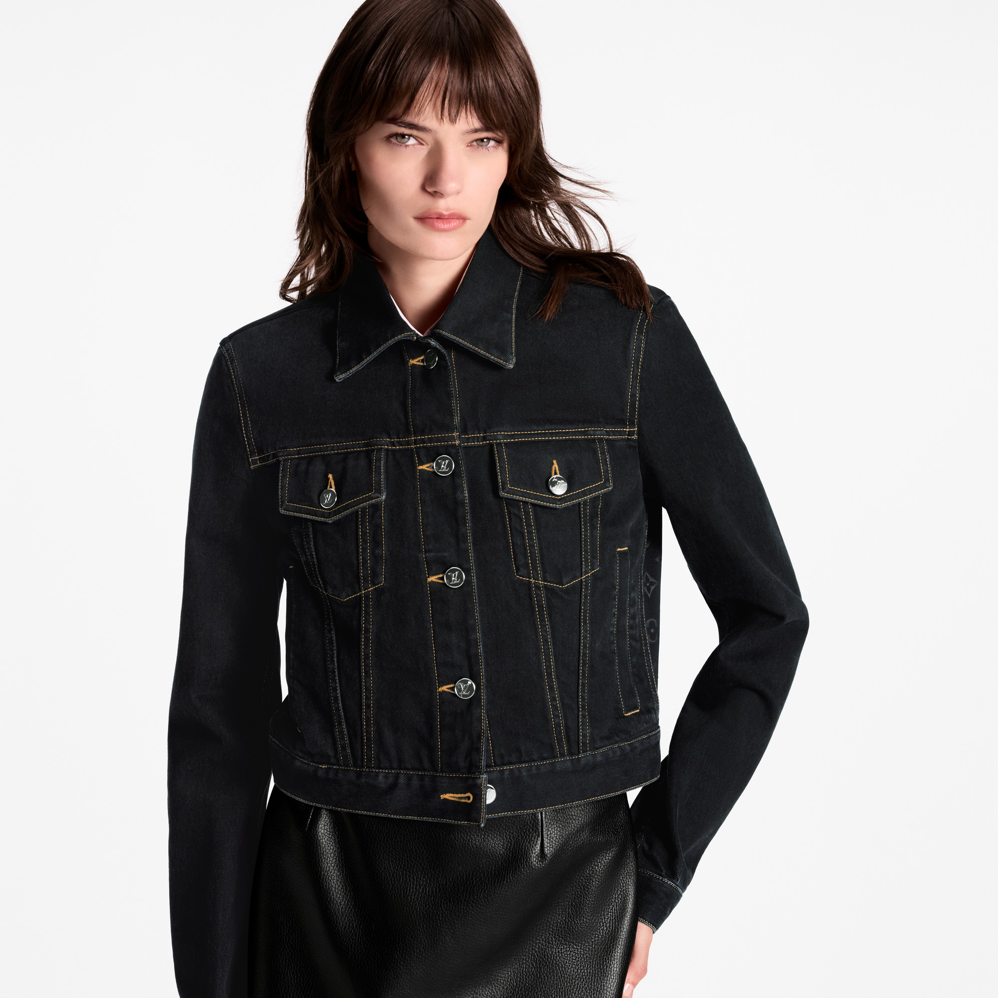 Women - Technical Insert Denim Jacket  Women Ready-to-Wear Coats and Jackets | LOUIS VUITTON (Product zoom)