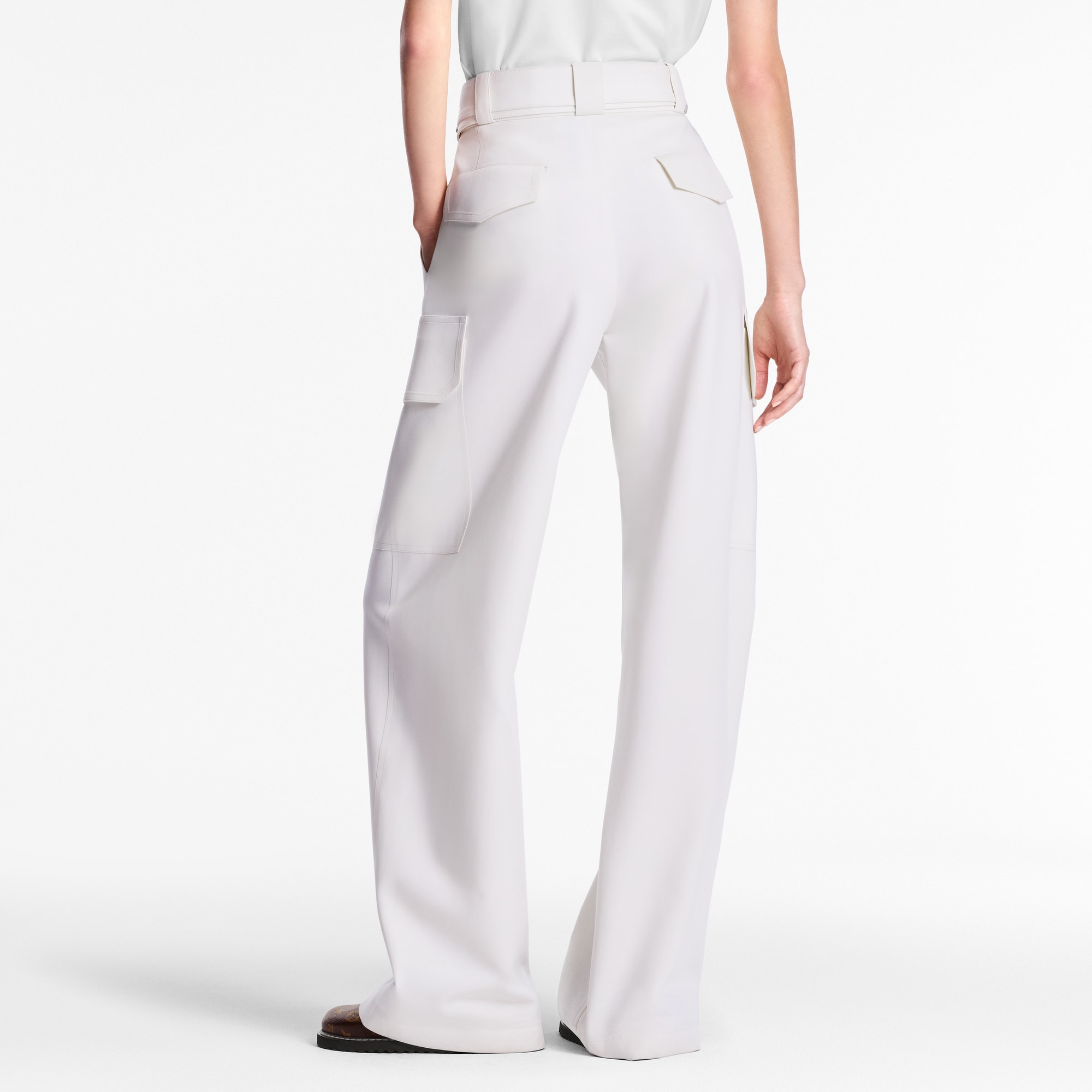 Women - Technical Jersey Cargo Trousers  Women Ready-to-Wear Trousers | LOUIS VUITTON (Product zoom)