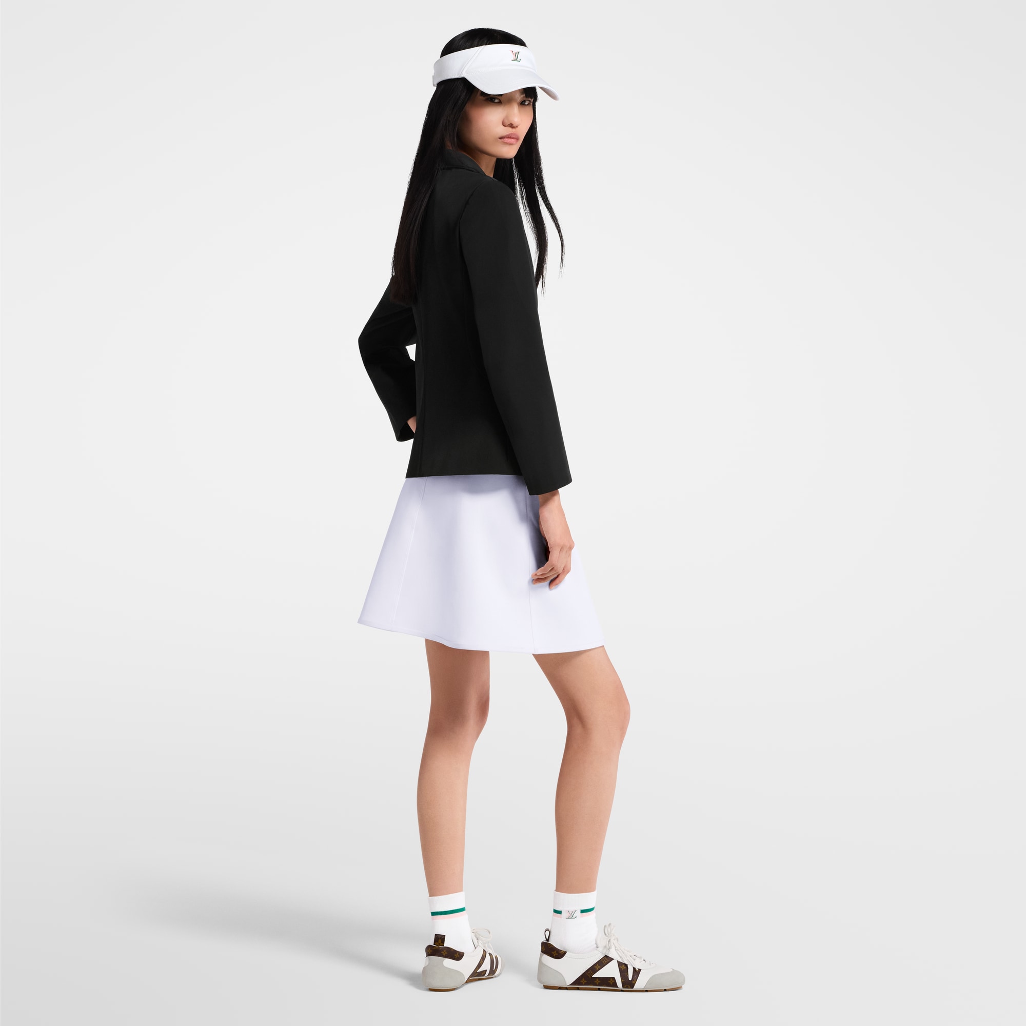 Women - Technical Jersey Mini Wrap Skirt  Women Ready-to-Wear Skirts and Shorts | LOUIS VUITTON (Product zoom)