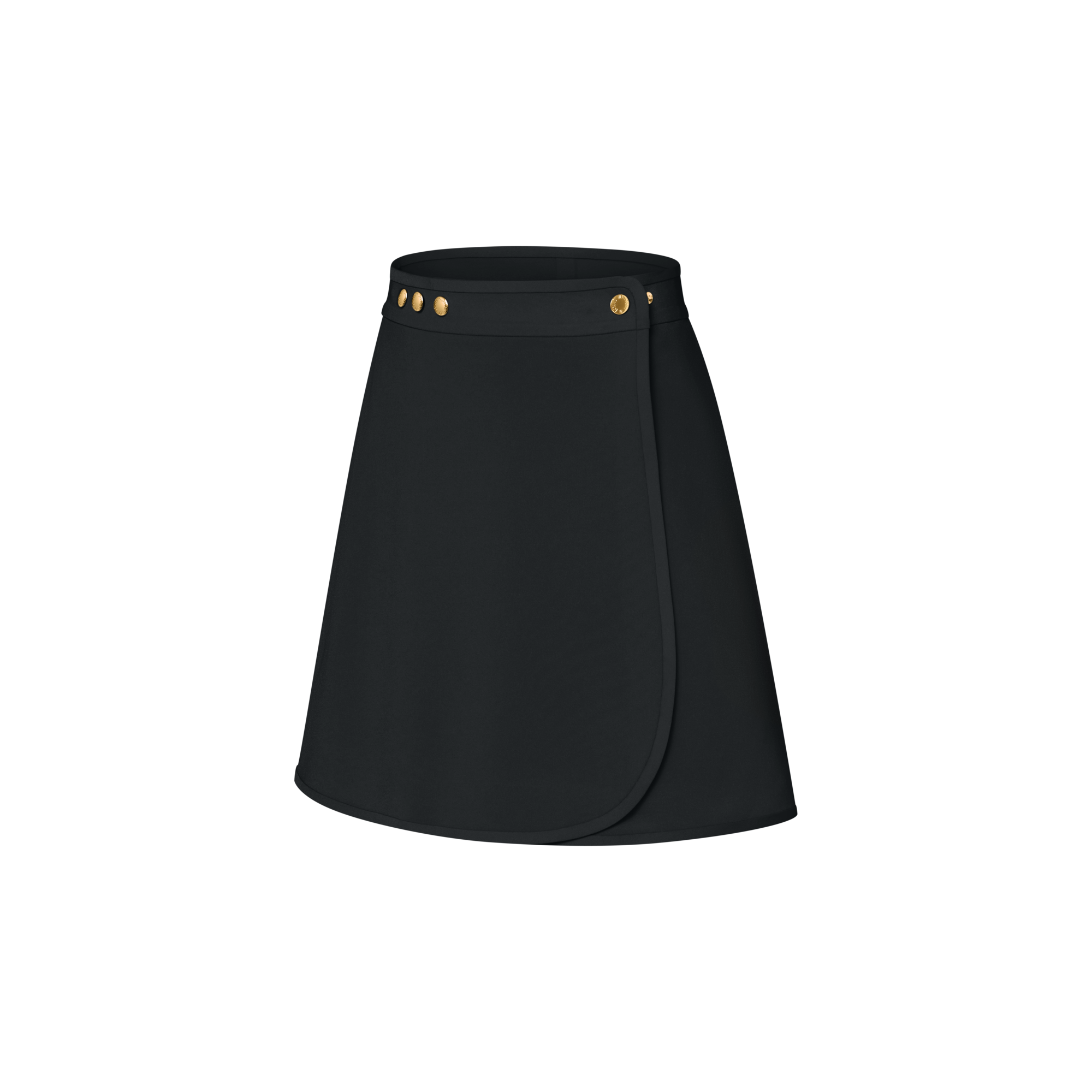 Women - Technical Jersey Mini Wrap Skirt  Women Ready-to-Wear Skirts and Shorts | LOUIS VUITTON (Product zoom)