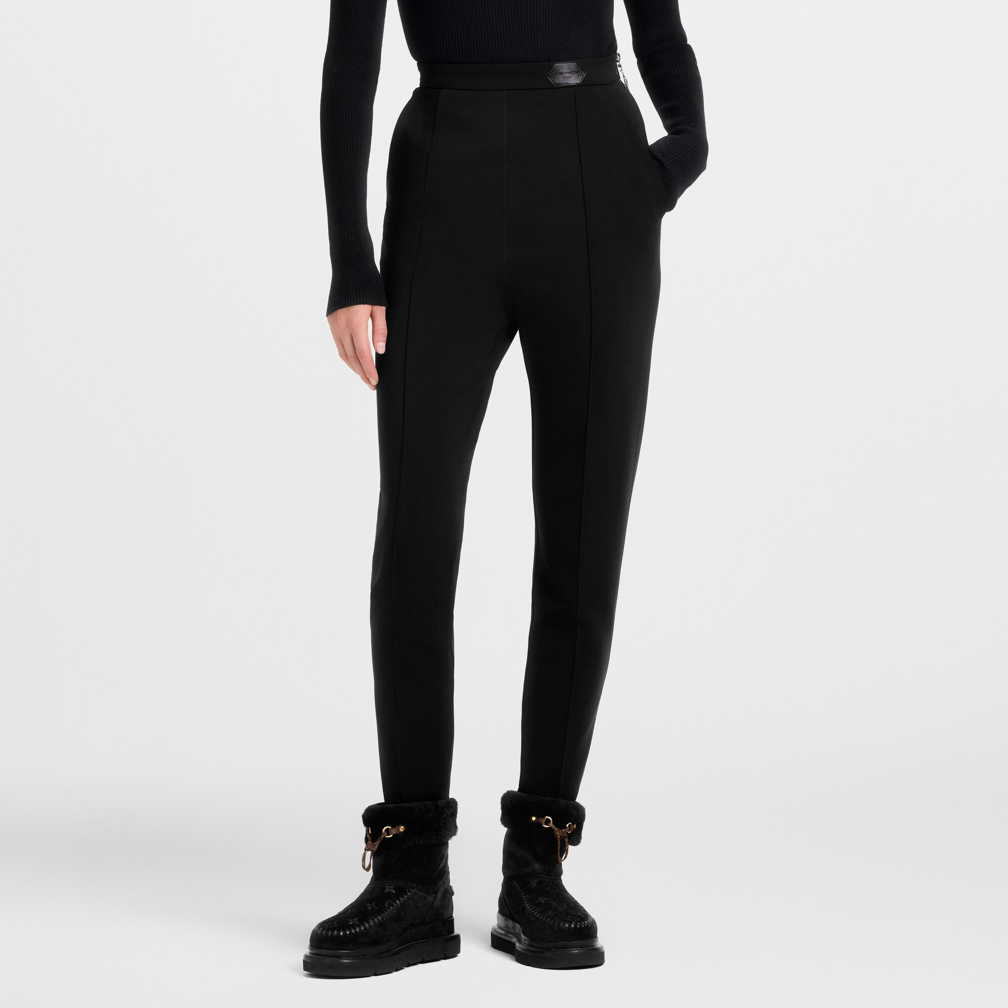 Women - Technical Jersey Stirrup Trousers  Women Ready-to-Wear Trousers | LOUIS VUITTON (Product zoom)