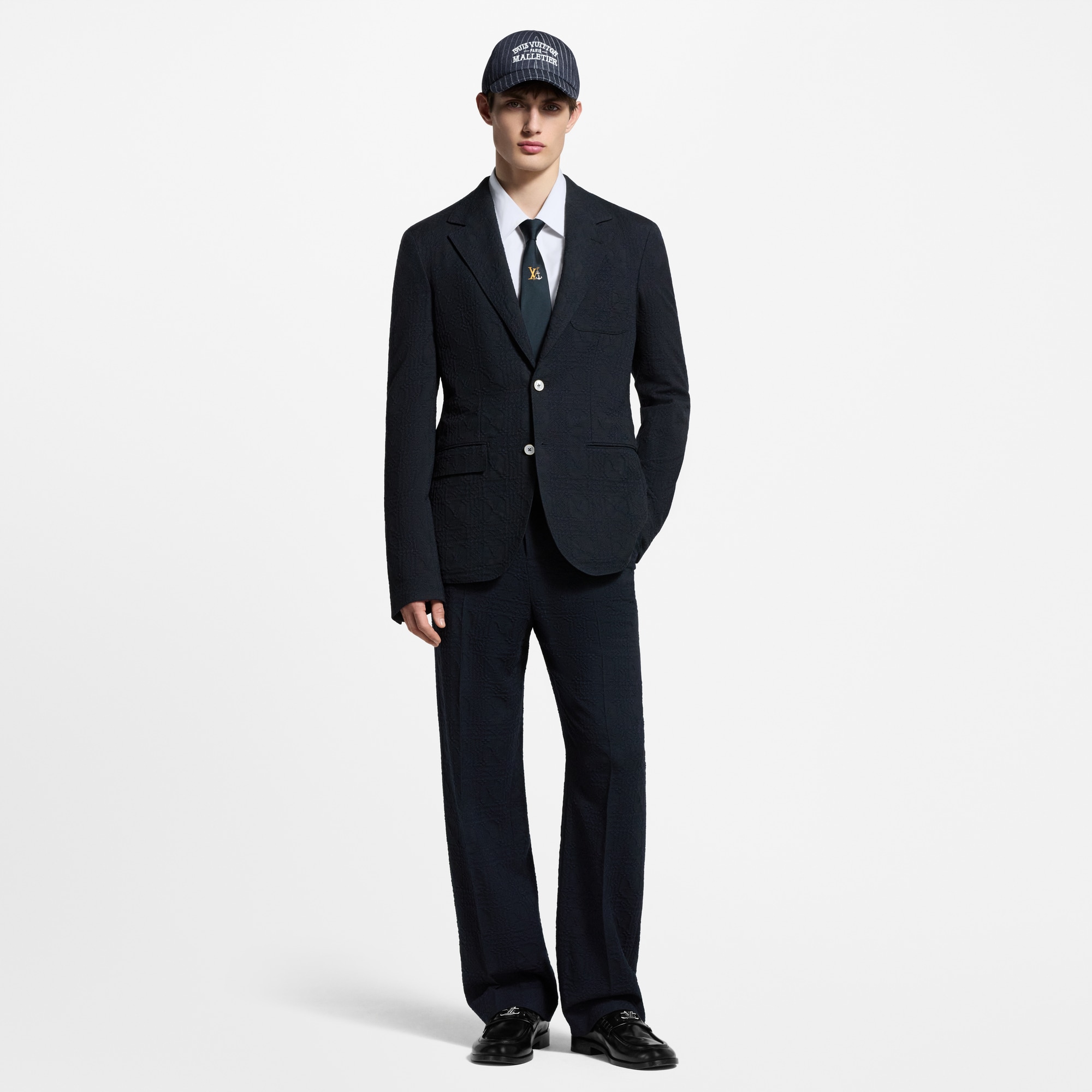 Men - Textured Jacket  Men Ready-to-Wear Blazers and Jackets | LOUIS VUITTON (Product zoom)