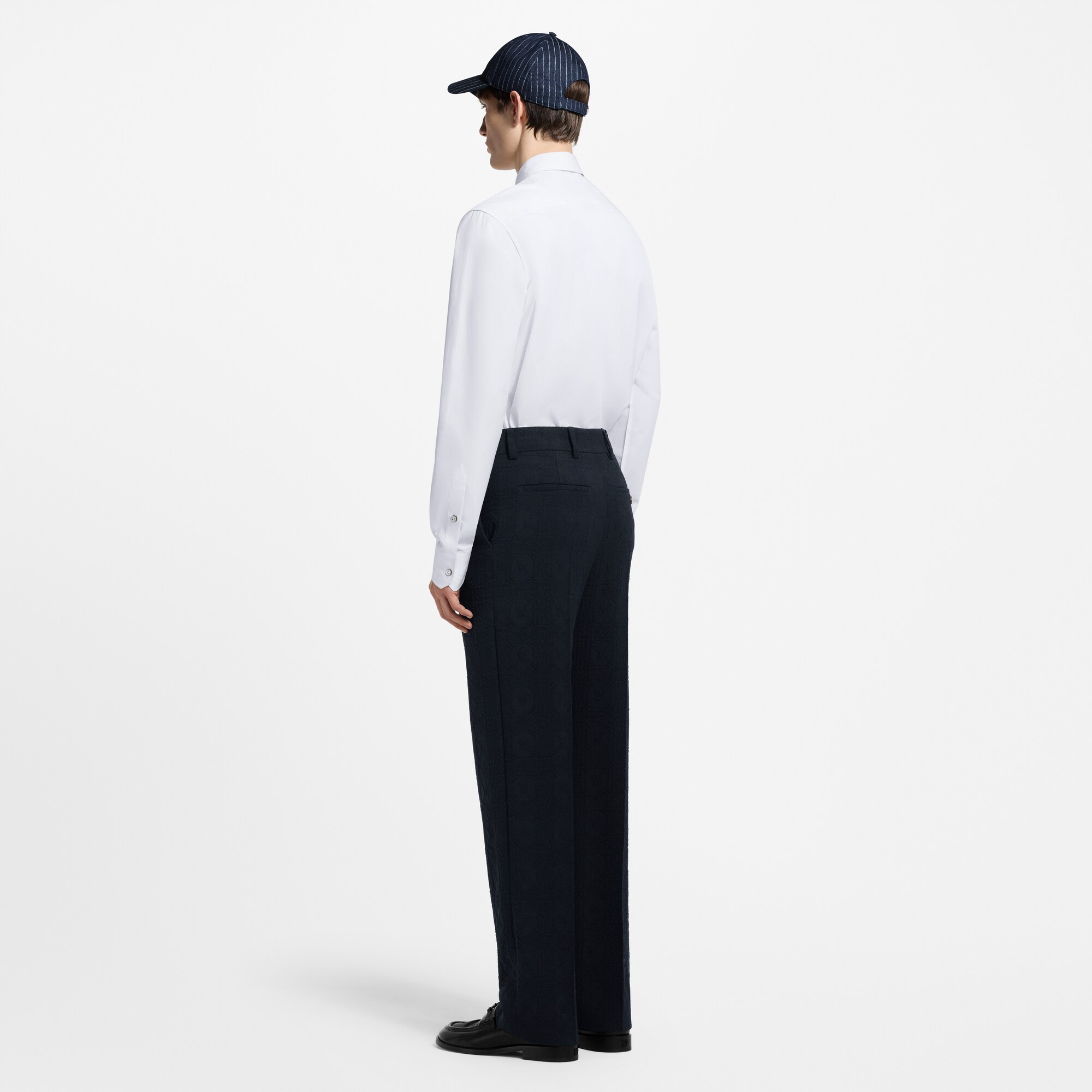 Men - Textured Tailored Trousers  Men Ready-to-Wear Trousers | LOUIS VUITTON (Product zoom)