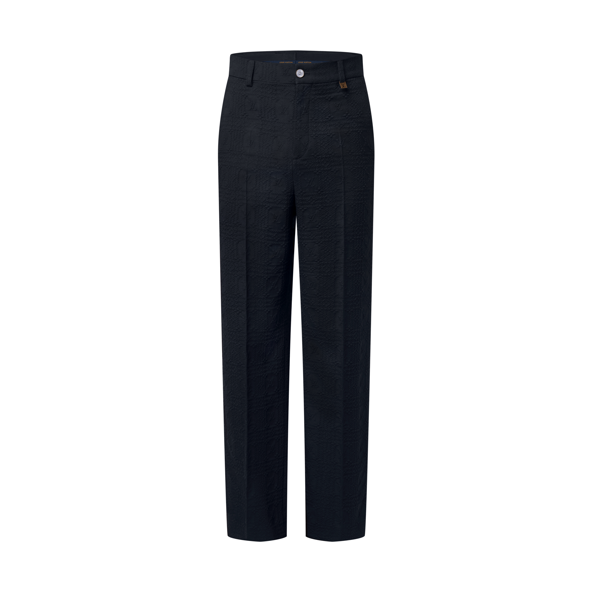 Men - Textured Tailored Trousers  Men Ready-to-Wear Trousers | LOUIS VUITTON (Product zoom)
