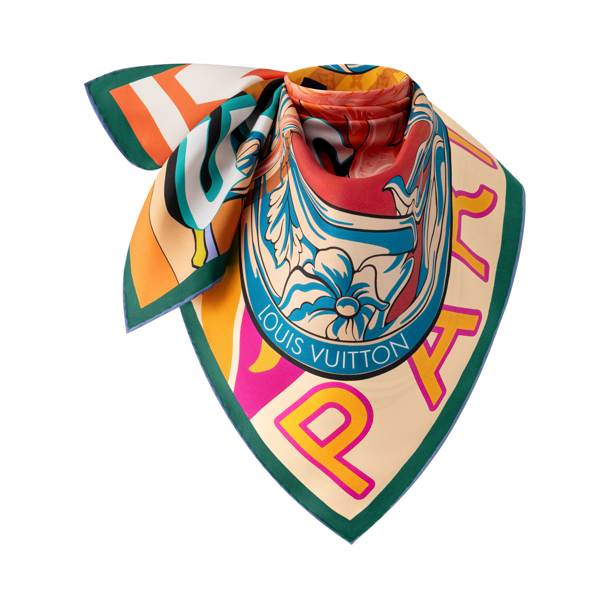 Women - Through The Window Square 90 S00 Women Accessories Silk Squares and Bandeaux | LOUIS VUITTON (Product zoom)