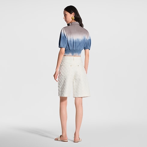Women - Tie-Dye Smocked Blouse Women Ready-to-Wear Tops | LOUIS VUITTON (Product zoom)