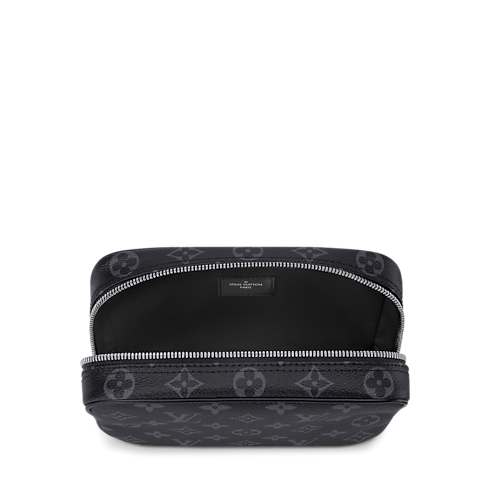 Men - Toiletry Pouch PM Monogram Eclipse Canvas Men Travel Travel Accessories and Organisers | LOUIS VUITTON (Product zoom)