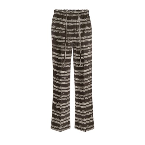 Women - Train Print Pyjama Bottoms Women Ready-to-Wear New In Ready-to-wear | LOUIS VUITTON (Product zoom)