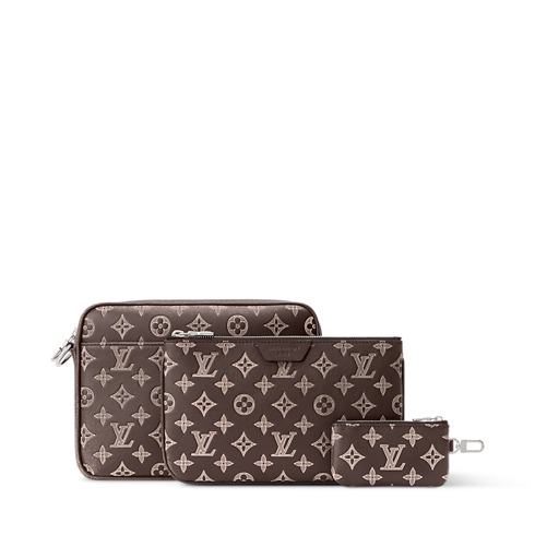 Men - Trio Messenger Bag Monogram Shadow Men Bags All Bags | LOUIS VUITTON (Product zoom)