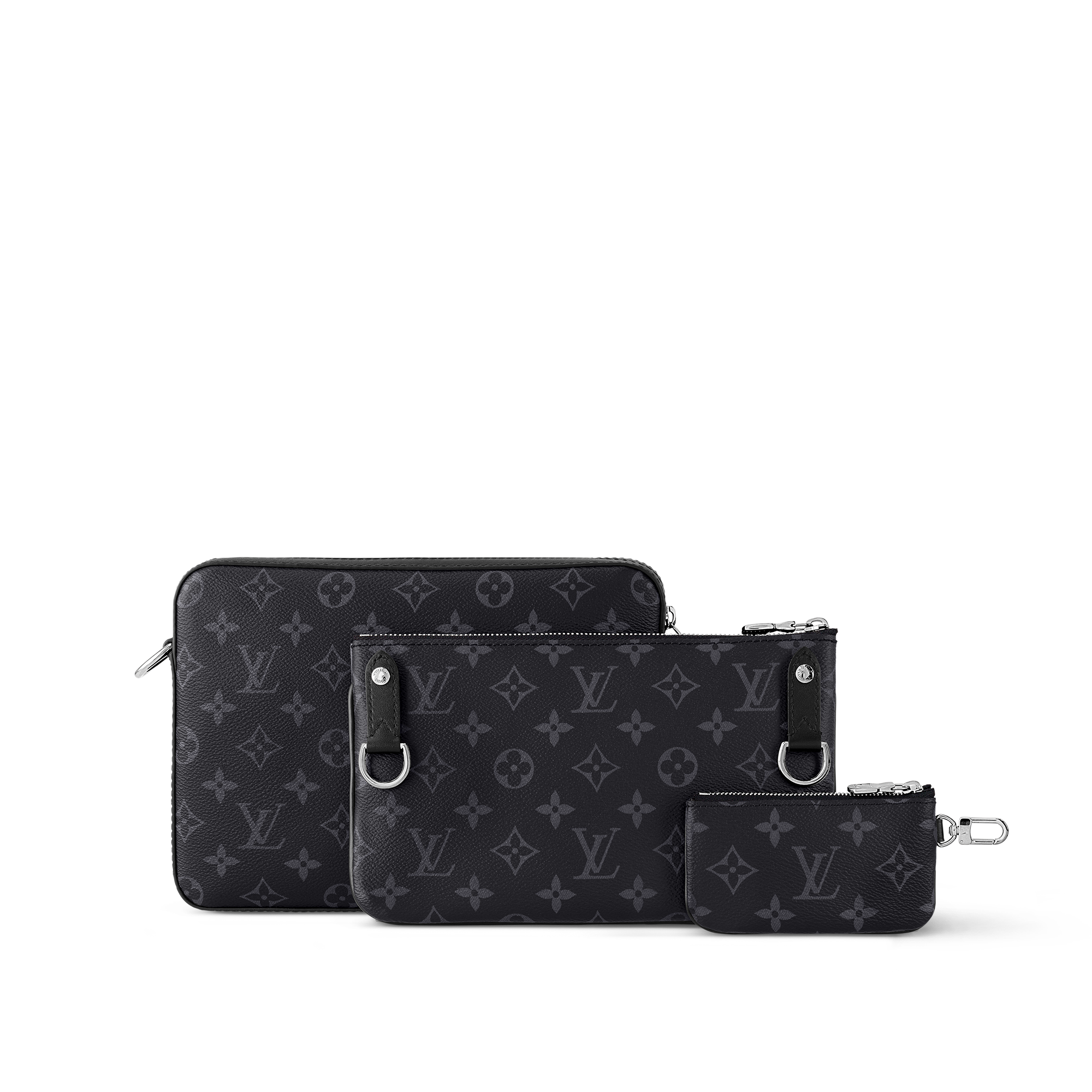 Men - Trio Messenger Bag Monogram Eclipse Men Bags All Collections | LOUIS VUITTON (Product zoom)