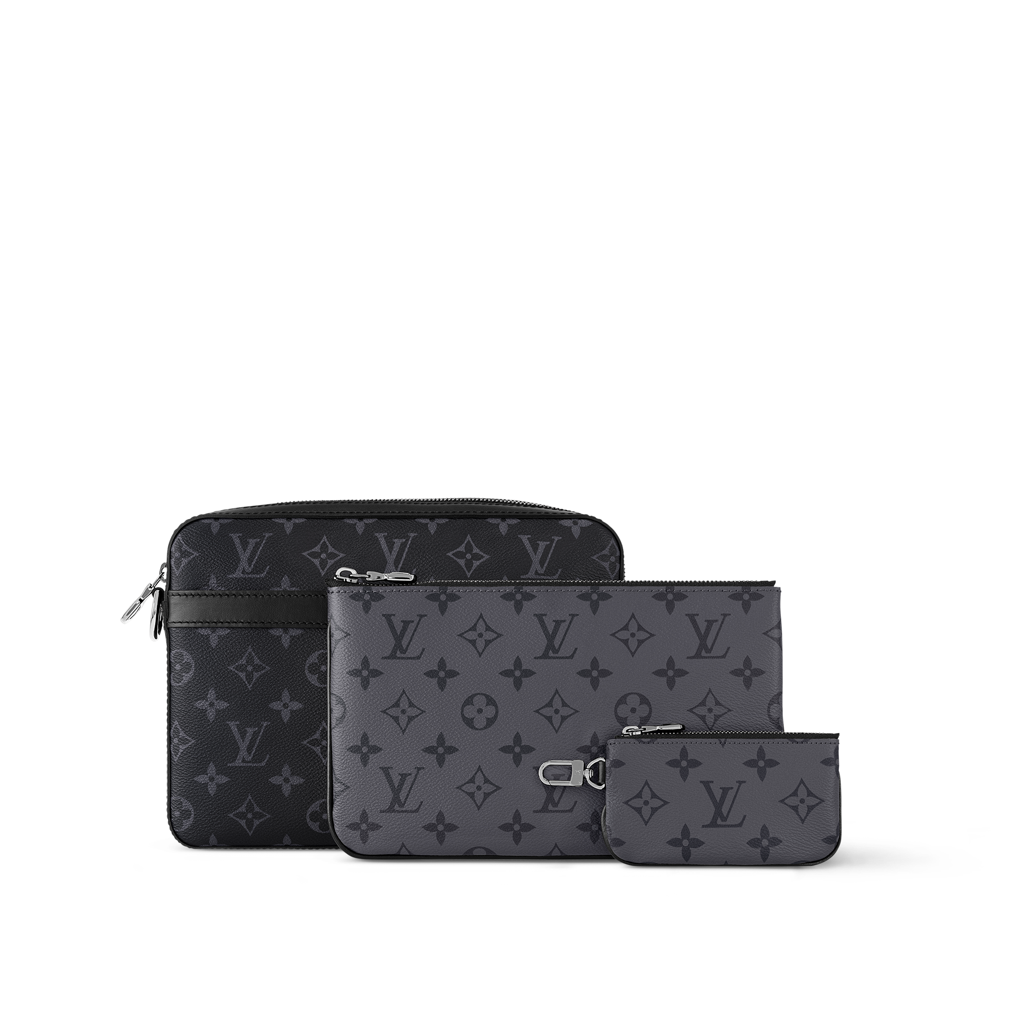 Men - Trio Messenger Bag Monogram Eclipse Men Bags All Collections | LOUIS VUITTON (Product zoom)