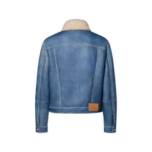 Men - Trompe L’Oeil Denim Shearling Trucker Men Ready-to-Wear All Ready-to-Wear | LOUIS VUITTON (Product zoom)