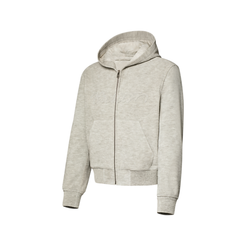 Trompe L'Oeil Signature Leather Hoodie side view
