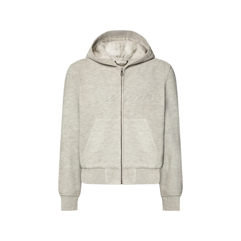 Trompe L'Oeil Signature Leather Hoodie front view