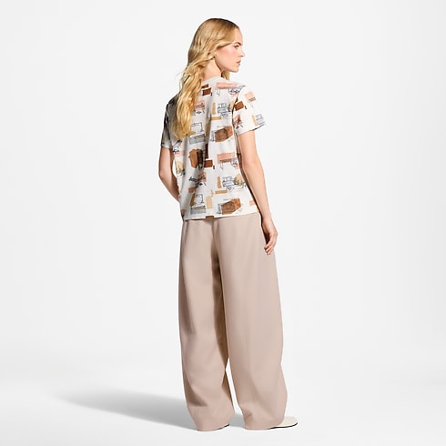 Women - Trunk Print T-Shirt Women Ready-to-Wear T-shirts and Sweatshirts | LOUIS VUITTON (Product zoom)