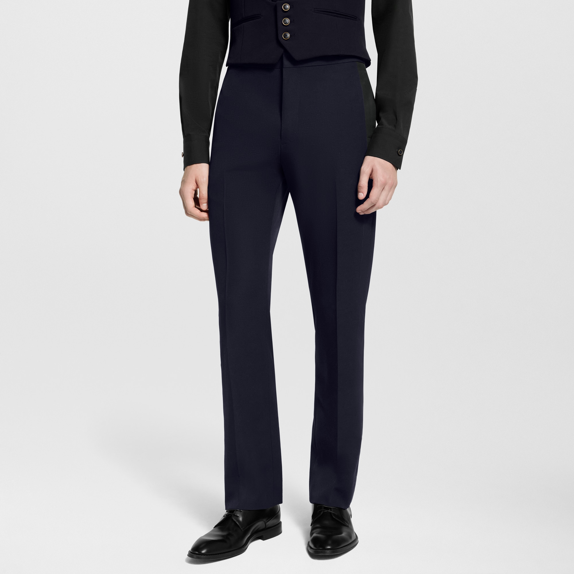 Men - Tuxedo Evening Trousers  Men Ready-to-Wear Trousers | LOUIS VUITTON (Product zoom)