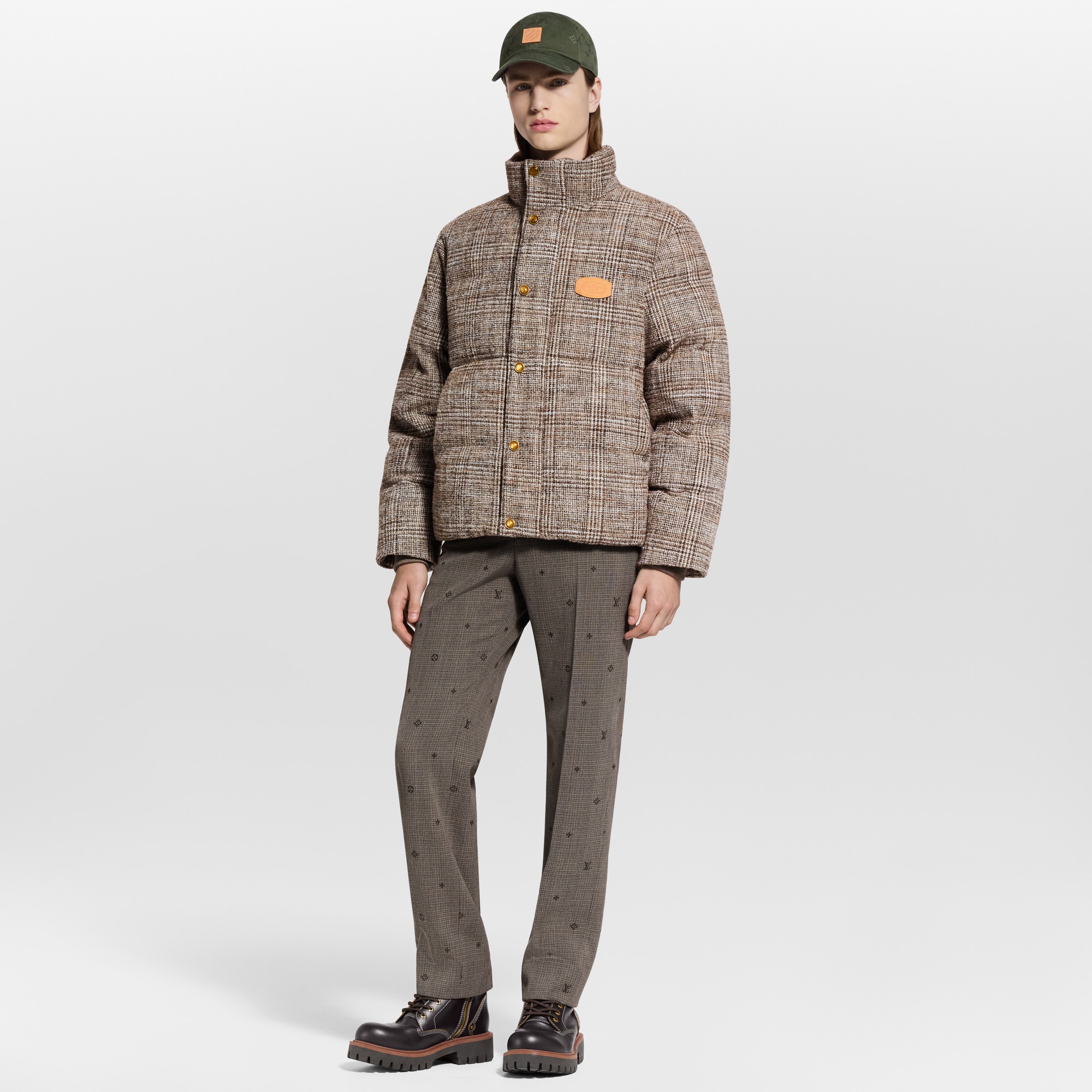 Men - Tweed Down Blouson  Men Ready-to-Wear Outerwear and Coats | LOUIS VUITTON (Product zoom)