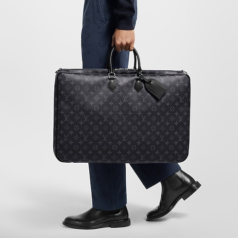 Trunks, Travel and Home - Two-Hanger Garment Cover Monogram Eclipse Trunks, Travel and Home Travel Bags and Rolling Luggage Travel Bags | LOUIS VUITTON (Product zoom)