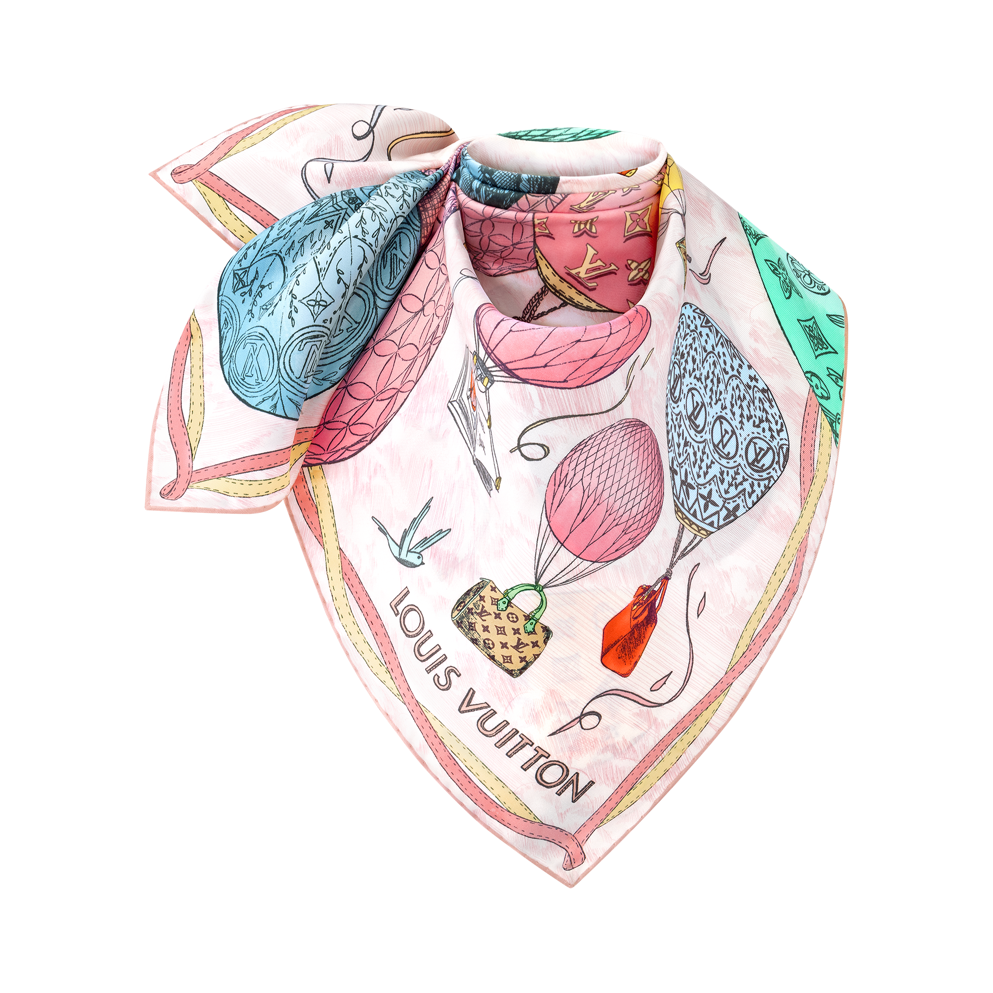 Women - Up And Away 90 Square S00 Women Accessories Silk Squares and Bandeaux | LOUIS VUITTON (Product zoom)