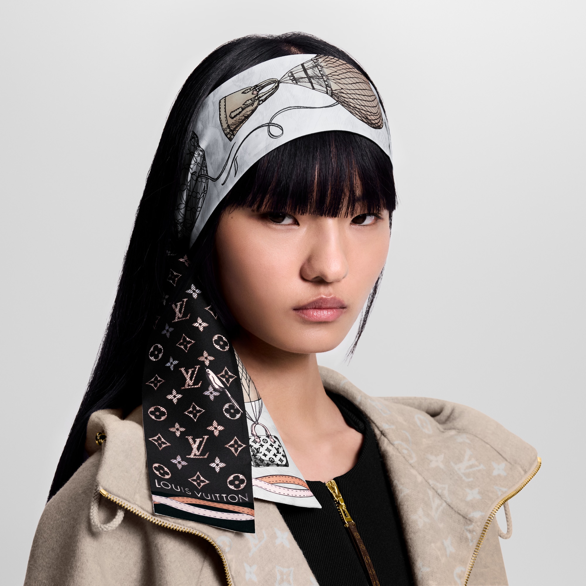Women - Up And Away Bandeau S00 Women Accessories Silk Squares and Bandeaux | LOUIS VUITTON (Product zoom)