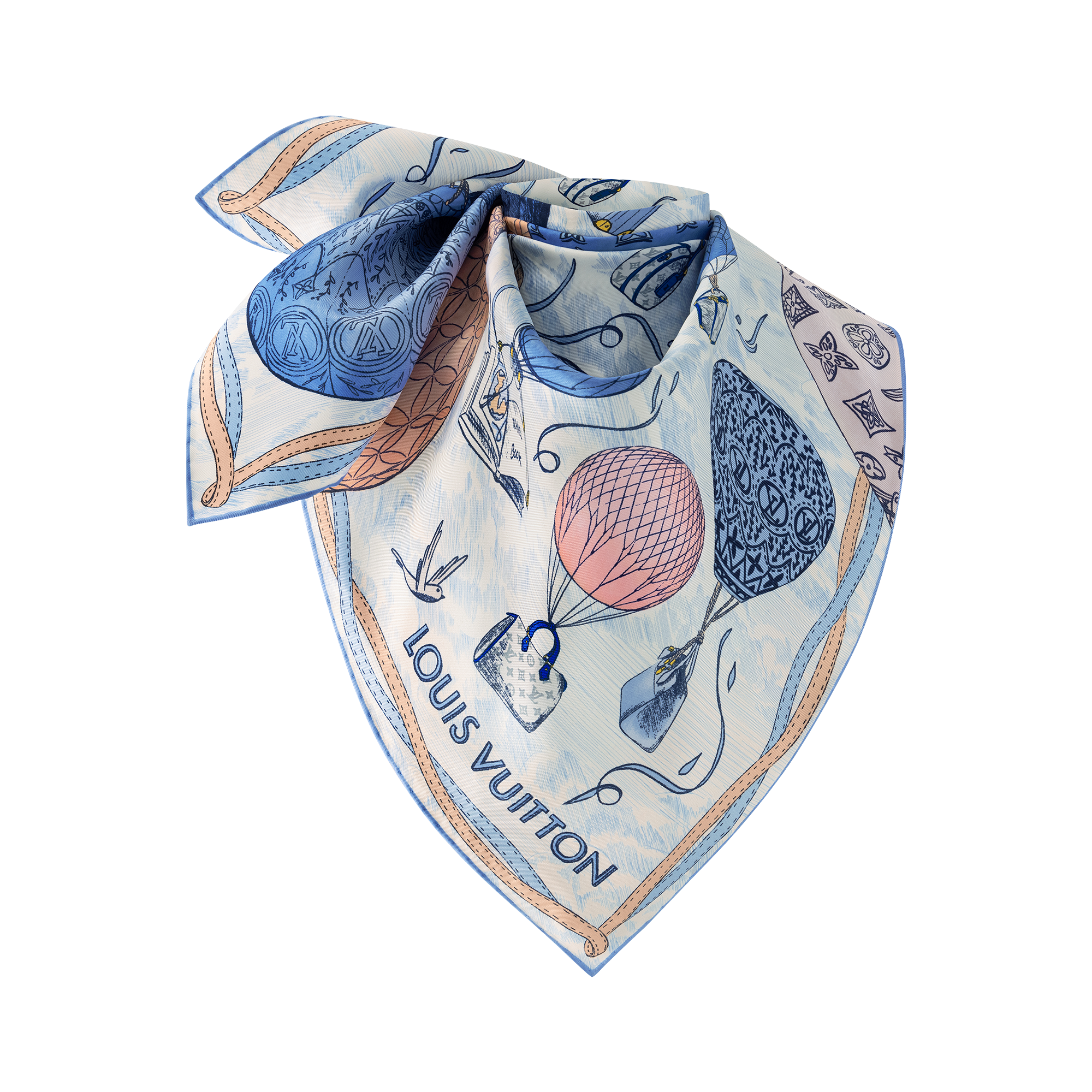 Women - Up And Away Square 90 S00 Women Accessories Silk Squares and Bandeaux | LOUIS VUITTON (Product zoom)