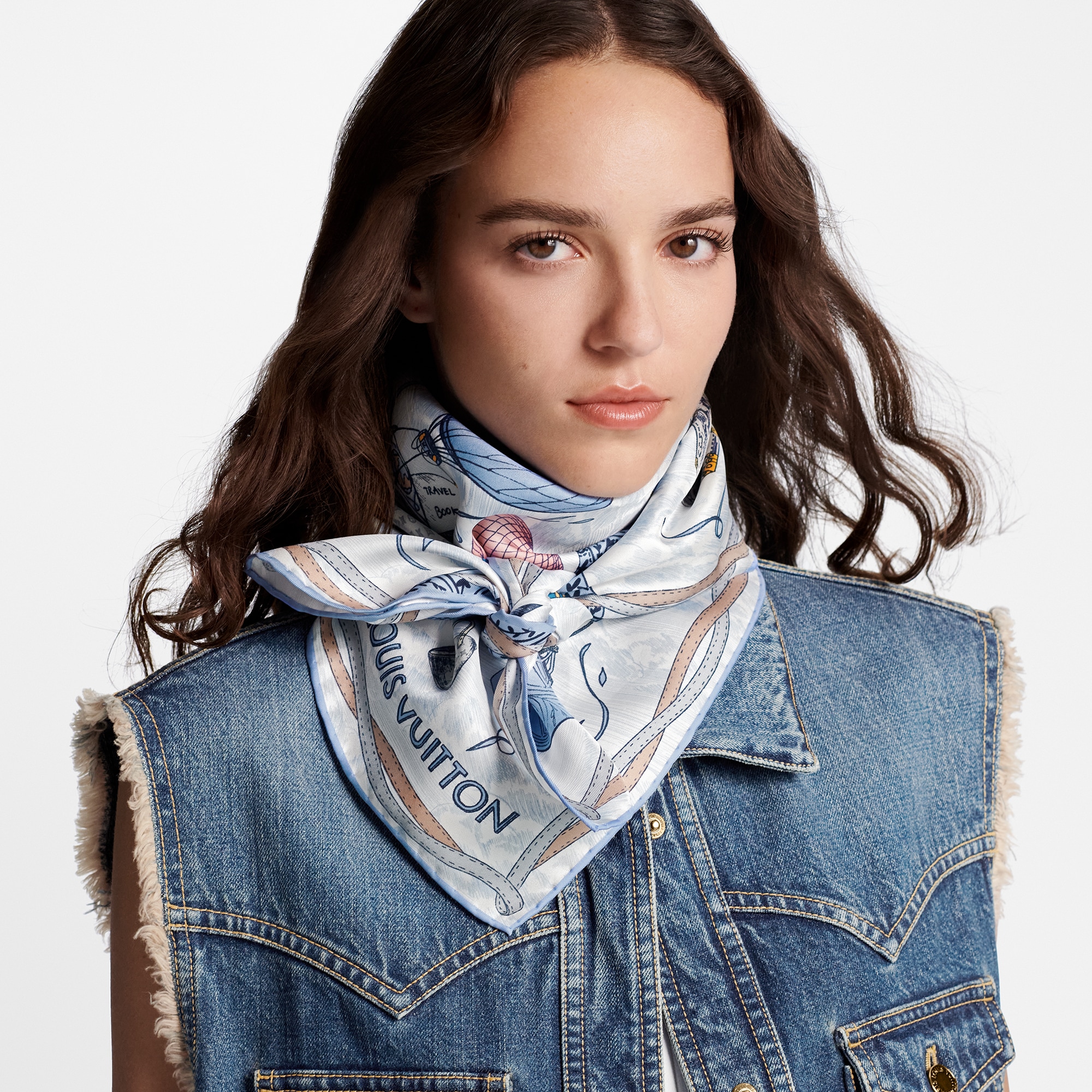 Women - Up And Away Square 90 S00 Women Accessories Silk Squares and Bandeaux | LOUIS VUITTON (Product zoom)