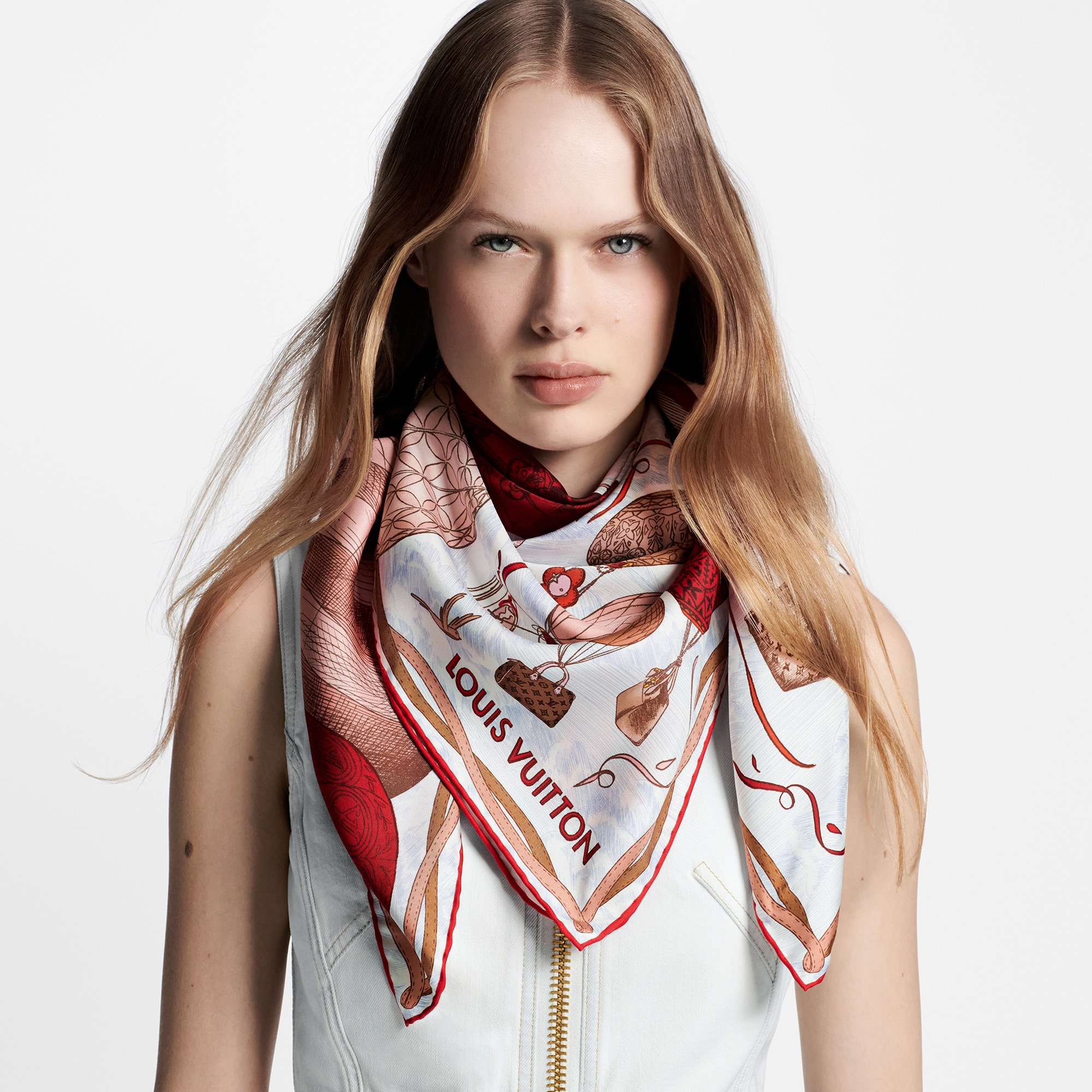 Women - Up And Away Square 90 S00 Women Accessories Silk Squares and Bandeaux | LOUIS VUITTON (Product zoom)