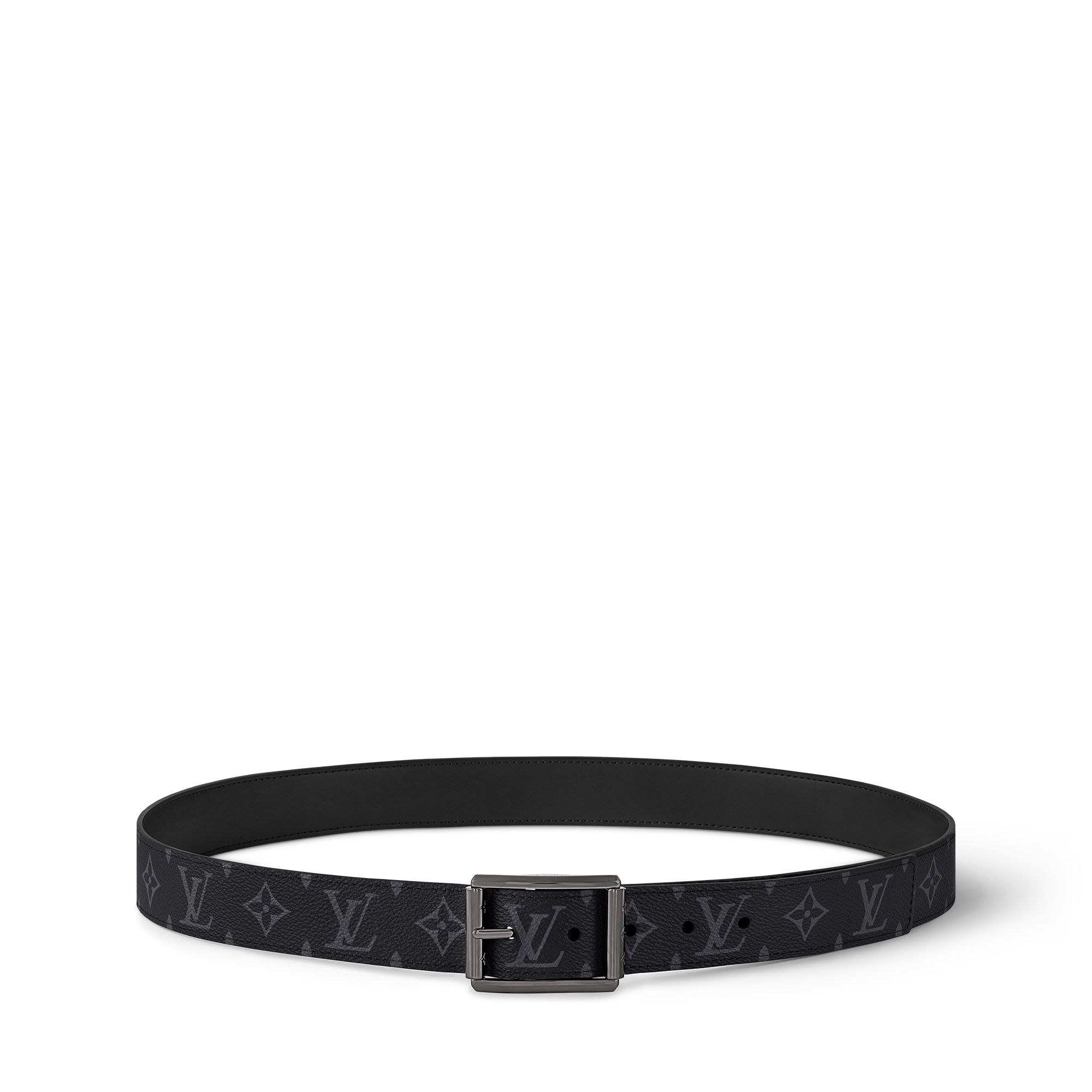 Men - Uptown 35MM Reversible Belt Monogram Eclipse Canvas Men Accessories New This Season | LOUIS VUITTON (Product zoom)