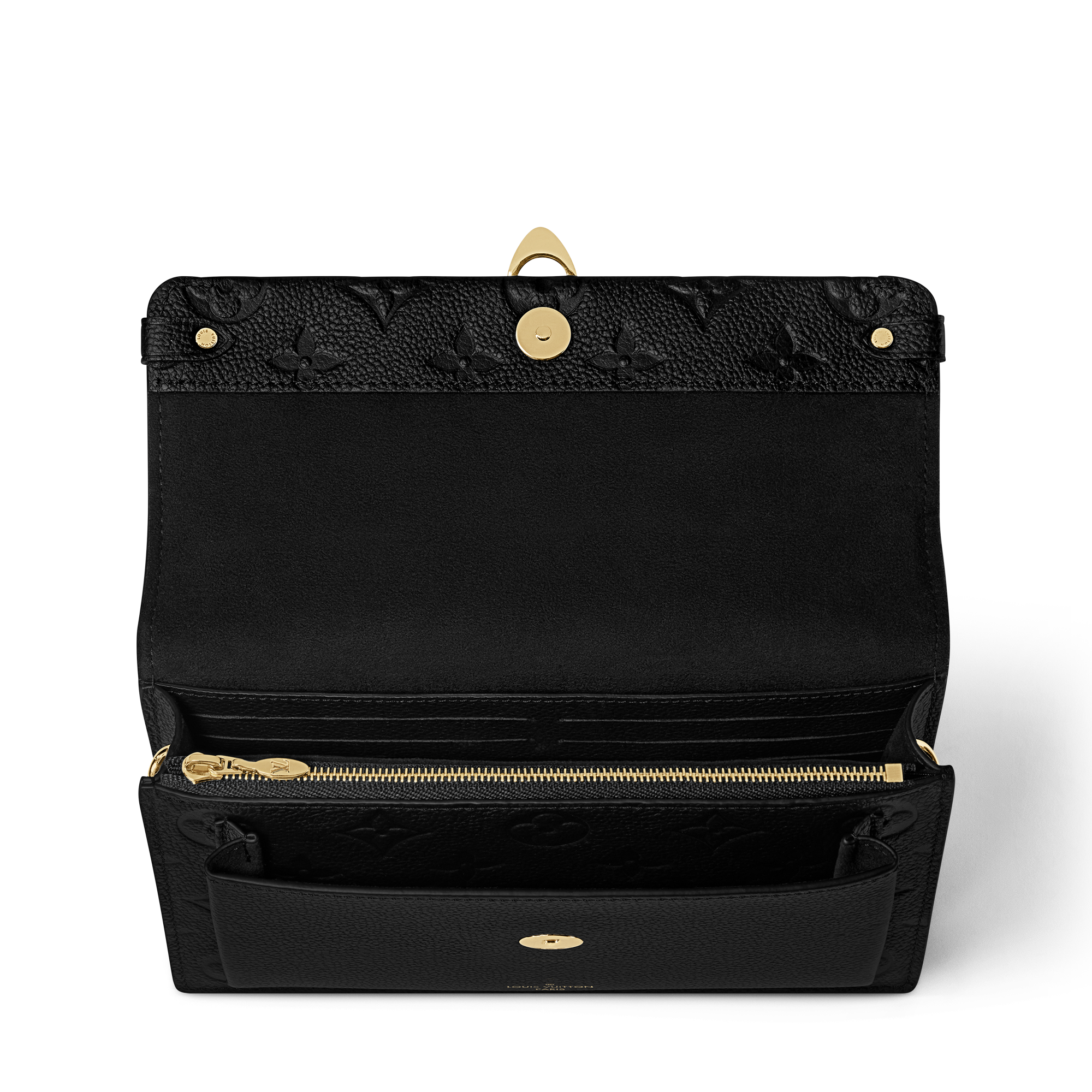 Vavin Chain Wallet - Luxury Monogram Empreinte Leather Black 