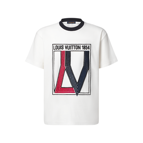 Men - Velvet Graphic Short-Sleeved T-Shirt Men Ready-to-Wear All Ready-to-Wear | LOUIS VUITTON (Product zoom)