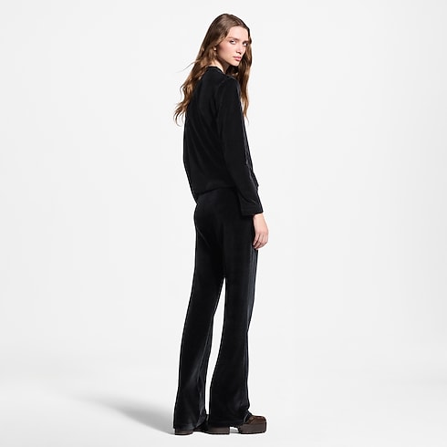Women - Velvet Long-Sleeved Top Women Ready-to-Wear Tops and Shirts | LOUIS VUITTON (Product zoom)