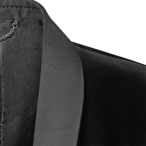 Men - Velvet Single-Breasted Tuxedo Jacket Men Ready-to-Wear All Ready-to-Wear | LOUIS VUITTON (Product zoom)
