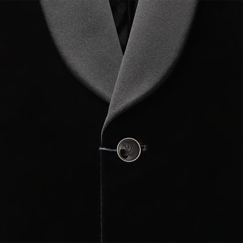 Men - Velvet Single-Breasted Tuxedo Jacket Men Ready-to-Wear All Ready-to-Wear | LOUIS VUITTON (Product zoom)