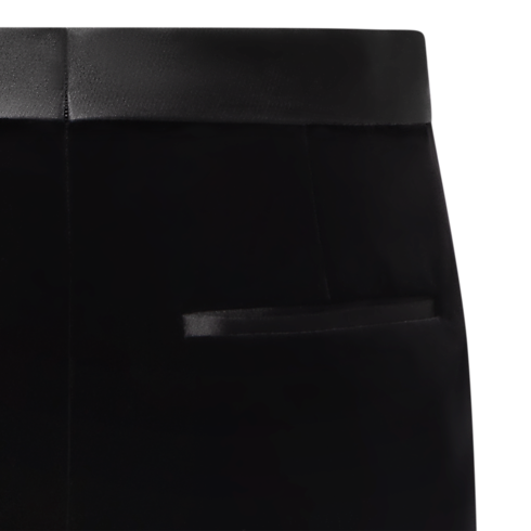 Men - Velvet Tuxedo Trousers Men Ready-to-Wear Trousers | LOUIS VUITTON (Product zoom)