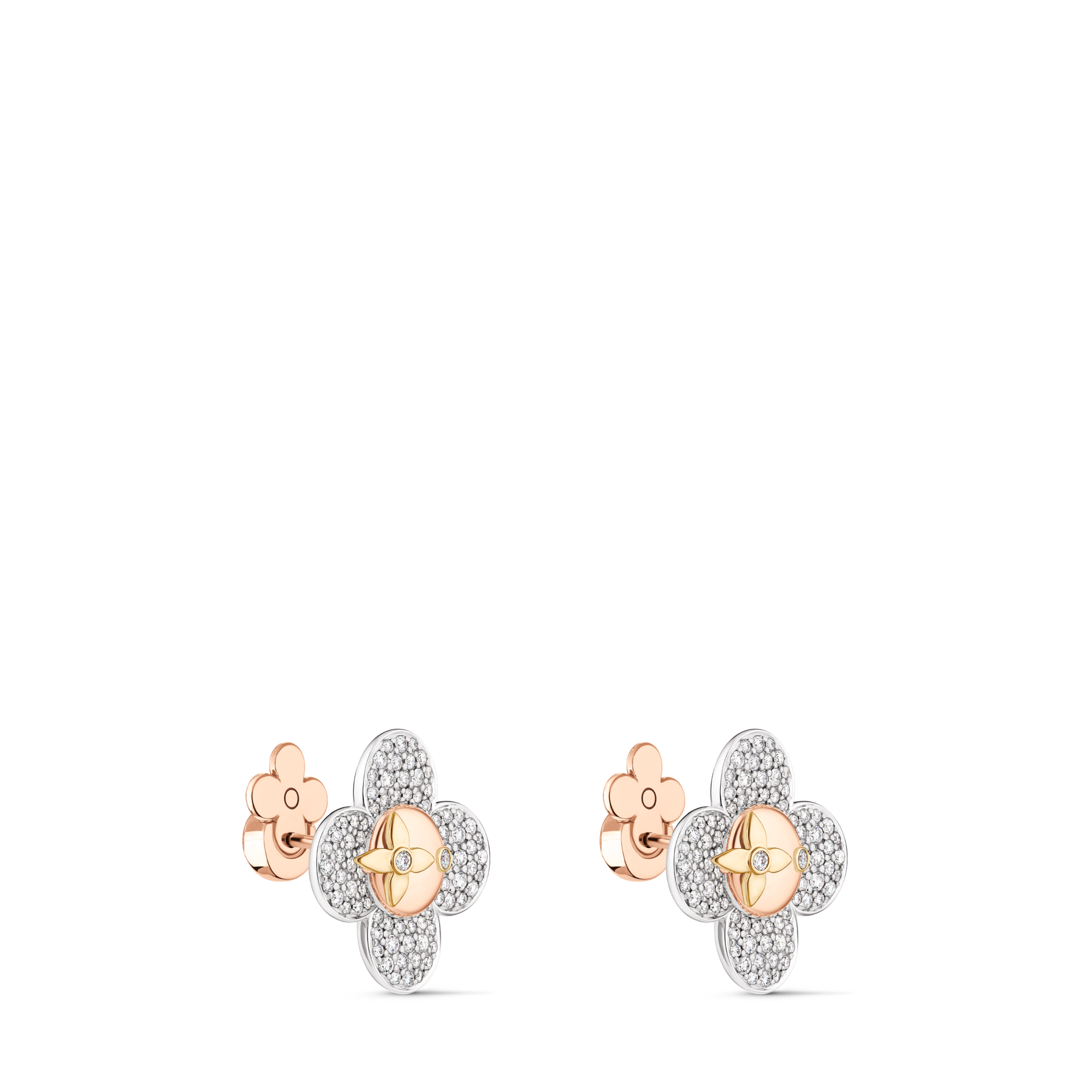 Jewellery - Vivienne Earrings, 3 Golds and Diamonds  Jewellery Categories Earrings | LOUIS VUITTON (Product zoom)