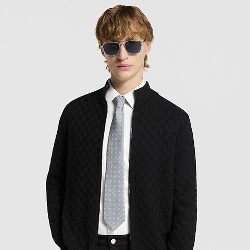 Men - Vivienne Outline Tie S00 Men Accessories Ties and Pocket Squares | LOUIS VUITTON (Product zoom)