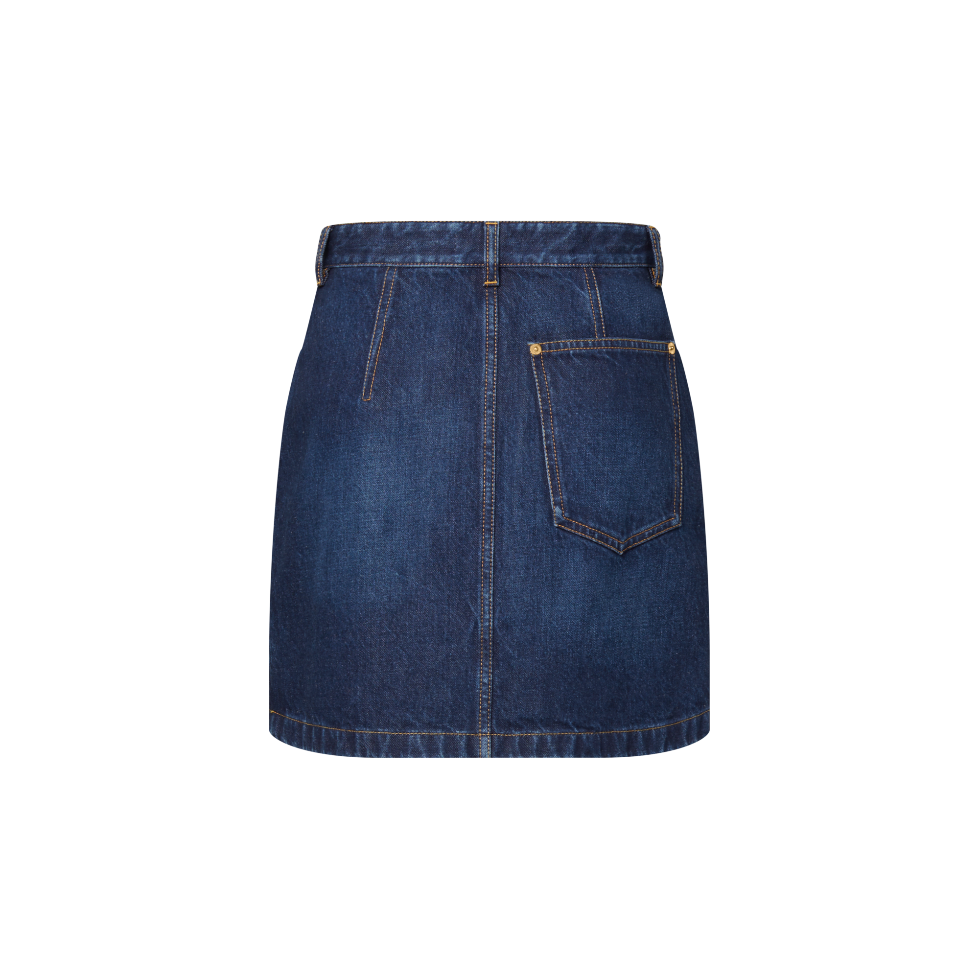 Women - Washed Denim Skirt  Women Ready-to-Wear Skirts and Shorts | LOUIS VUITTON (Product zoom)