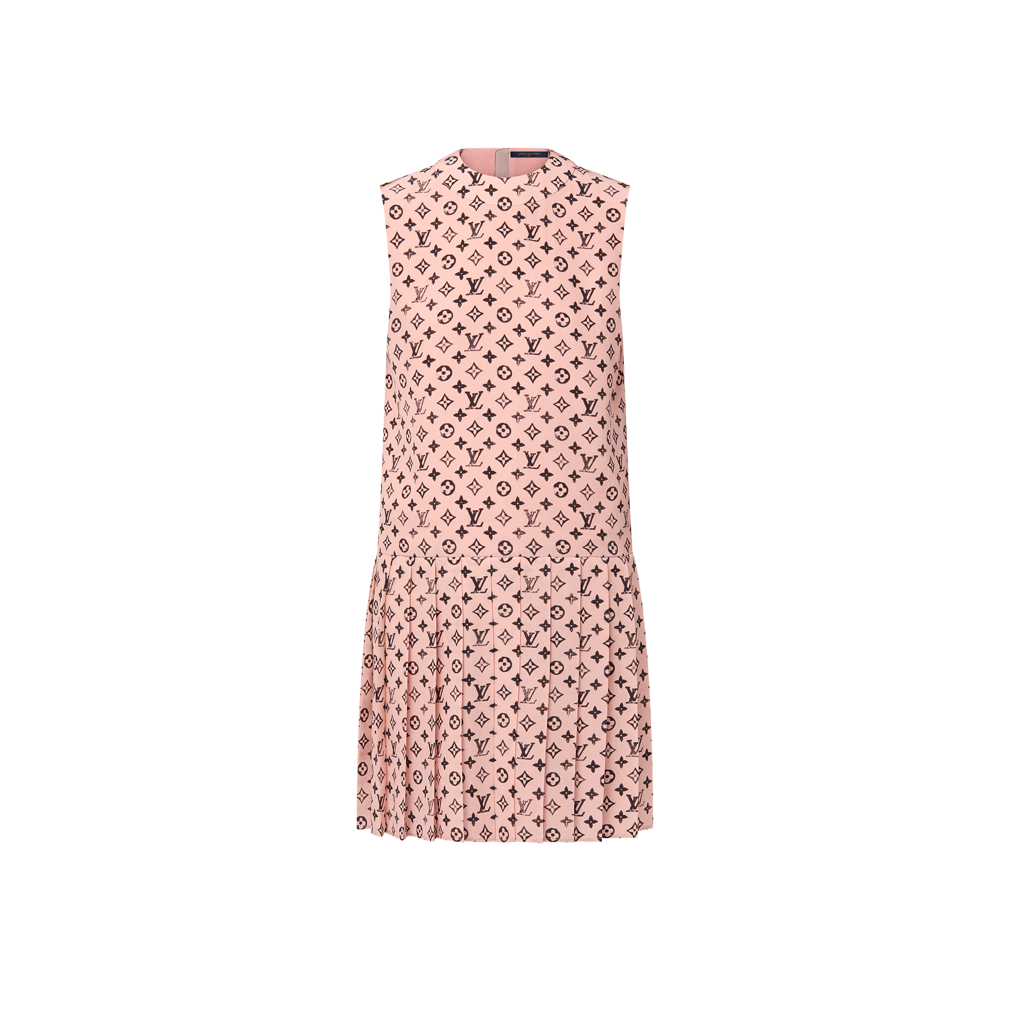 Women - Washed Monogram Pleat Dress  Women Ready-to-Wear Dresses | LOUIS VUITTON (Product zoom)