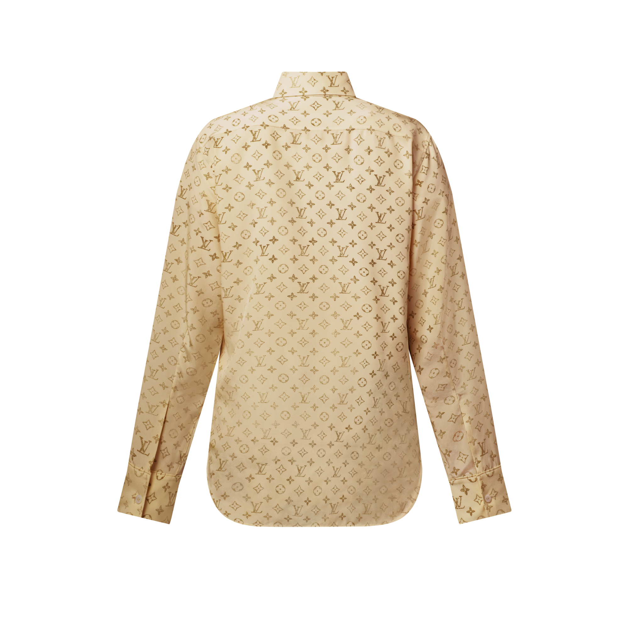 Women - Washed Monogram Silk Shirt  Women Ready-to-Wear Tops | LOUIS VUITTON (Product zoom)