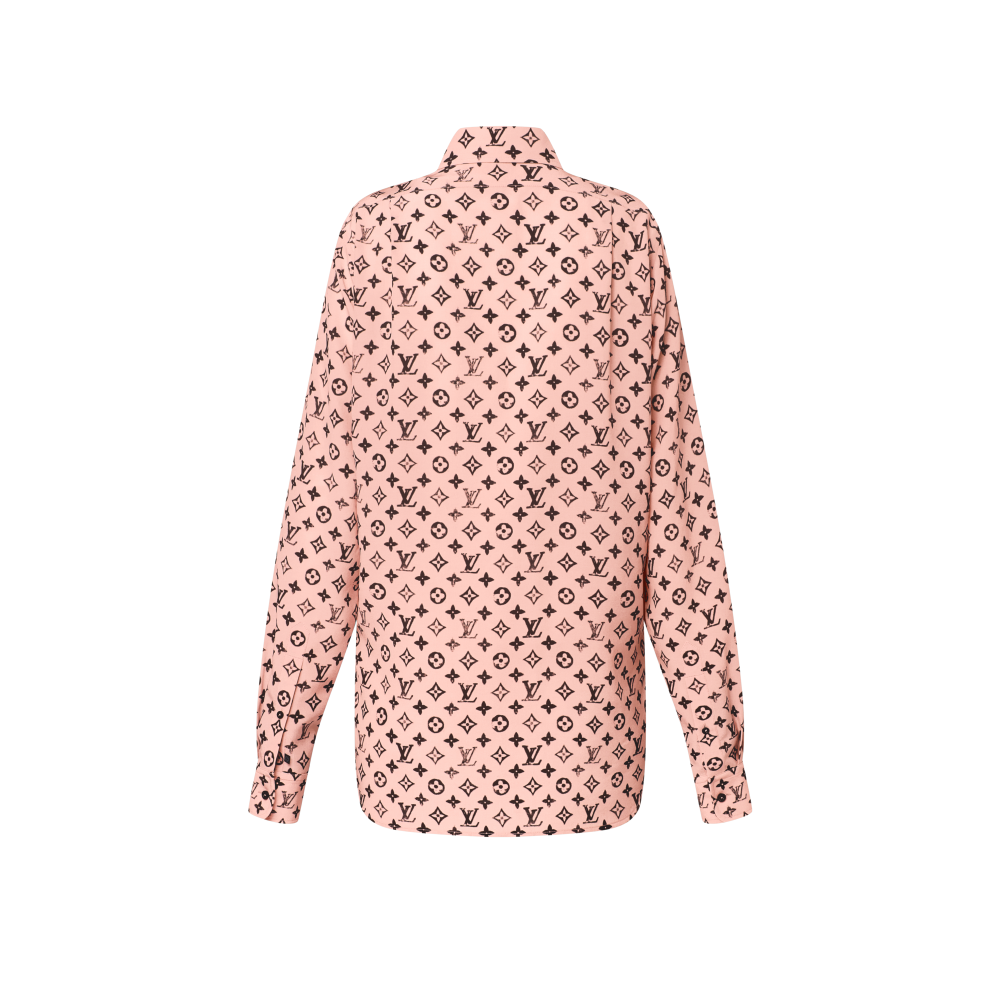 Women - Washed Monogram Silk Shirt  Women Ready-to-Wear Tops | LOUIS VUITTON (Product zoom)