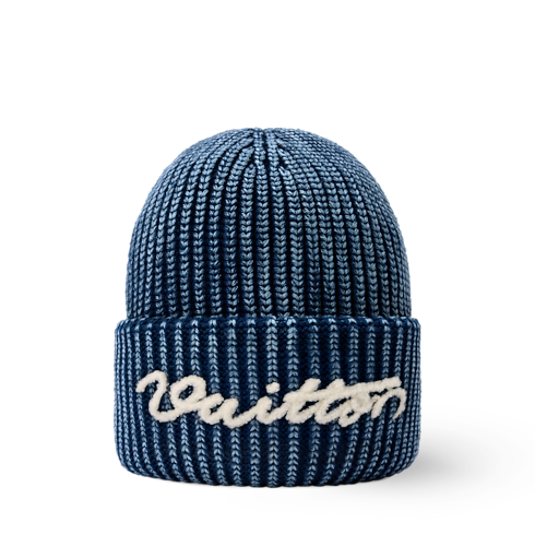Men - Washed Signature Beanie S00 Men Accessories Hats, Beanies and Gloves | LOUIS VUITTON (Product zoom)