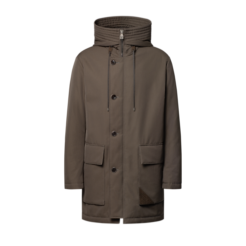 Men - Wintery Padded Scooter Parka Men Ready-to-Wear All Ready-to-Wear | LOUIS VUITTON (Product zoom)