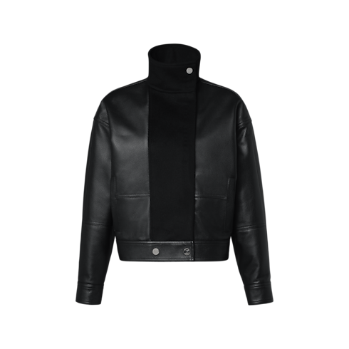 Women - Wool Insert Biker Jacket Women Ready-to-Wear Coats and Jackets | LOUIS VUITTON (Product zoom)