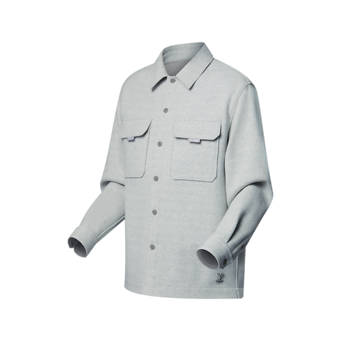 Men - Wool Overshirt Men Ready-to-Wear All Ready-to-Wear | LOUIS VUITTON (Product zoom)