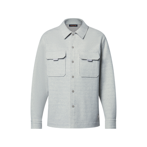 Men - Wool Overshirt Men Ready-to-Wear All Ready-to-Wear | LOUIS VUITTON (Product zoom)