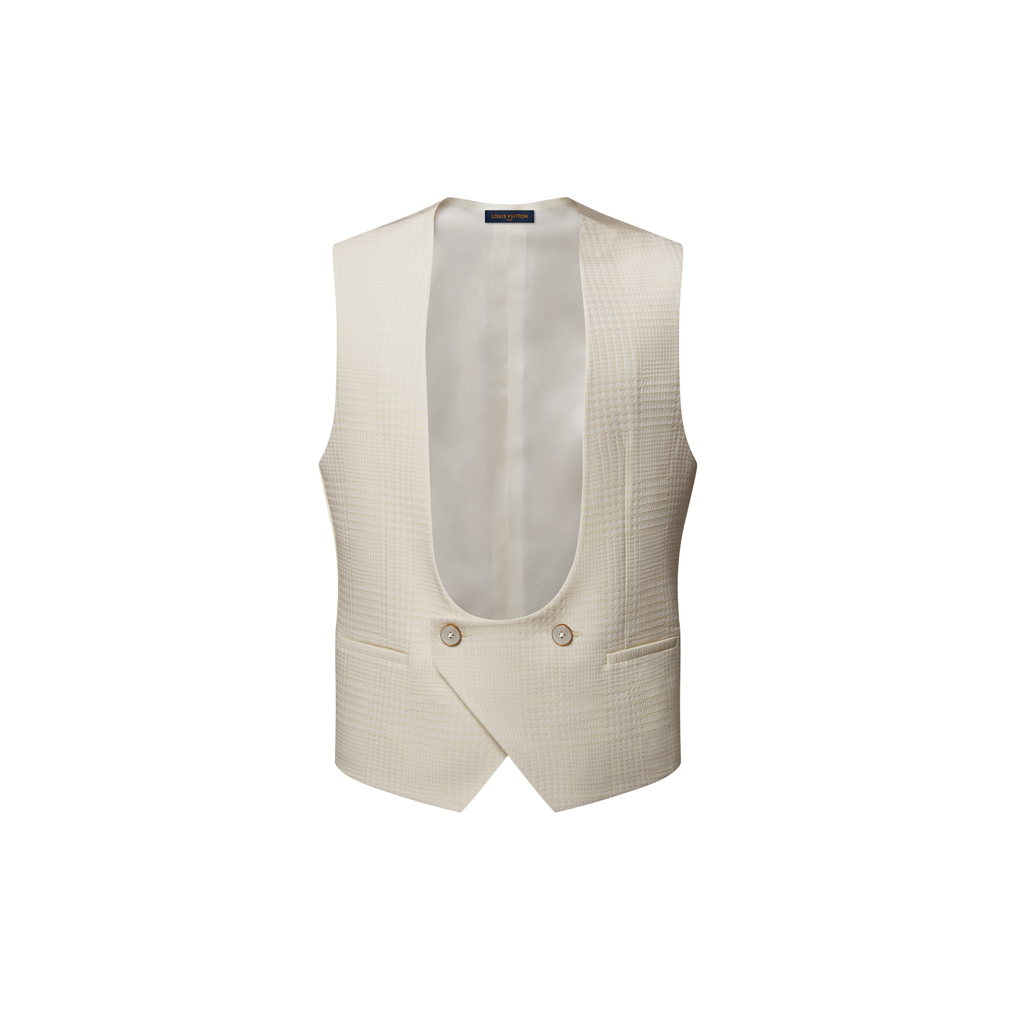 Men - Wool-Silk Blend Evening Waistcoat  Men Ready-to-Wear Blazers and Jackets | LOUIS VUITTON (Product zoom)