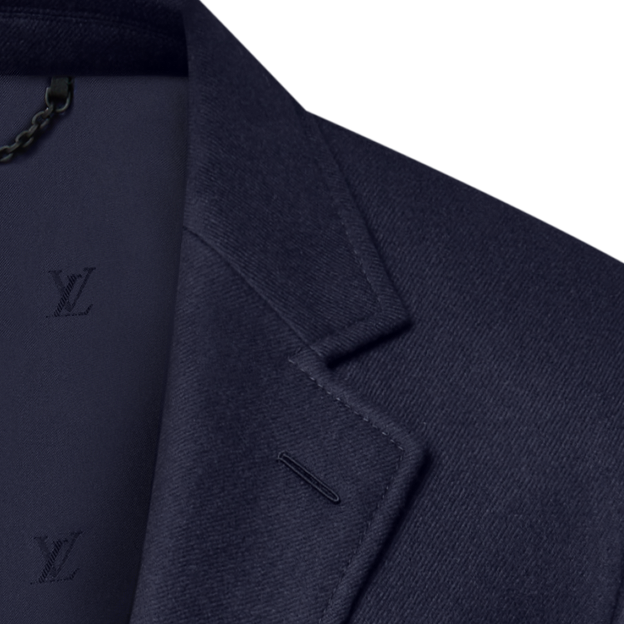 Men - Wool-Silk Blend Flannel Blazer  Men Ready-to-Wear Blazers and Jackets | LOUIS VUITTON (Product zoom)