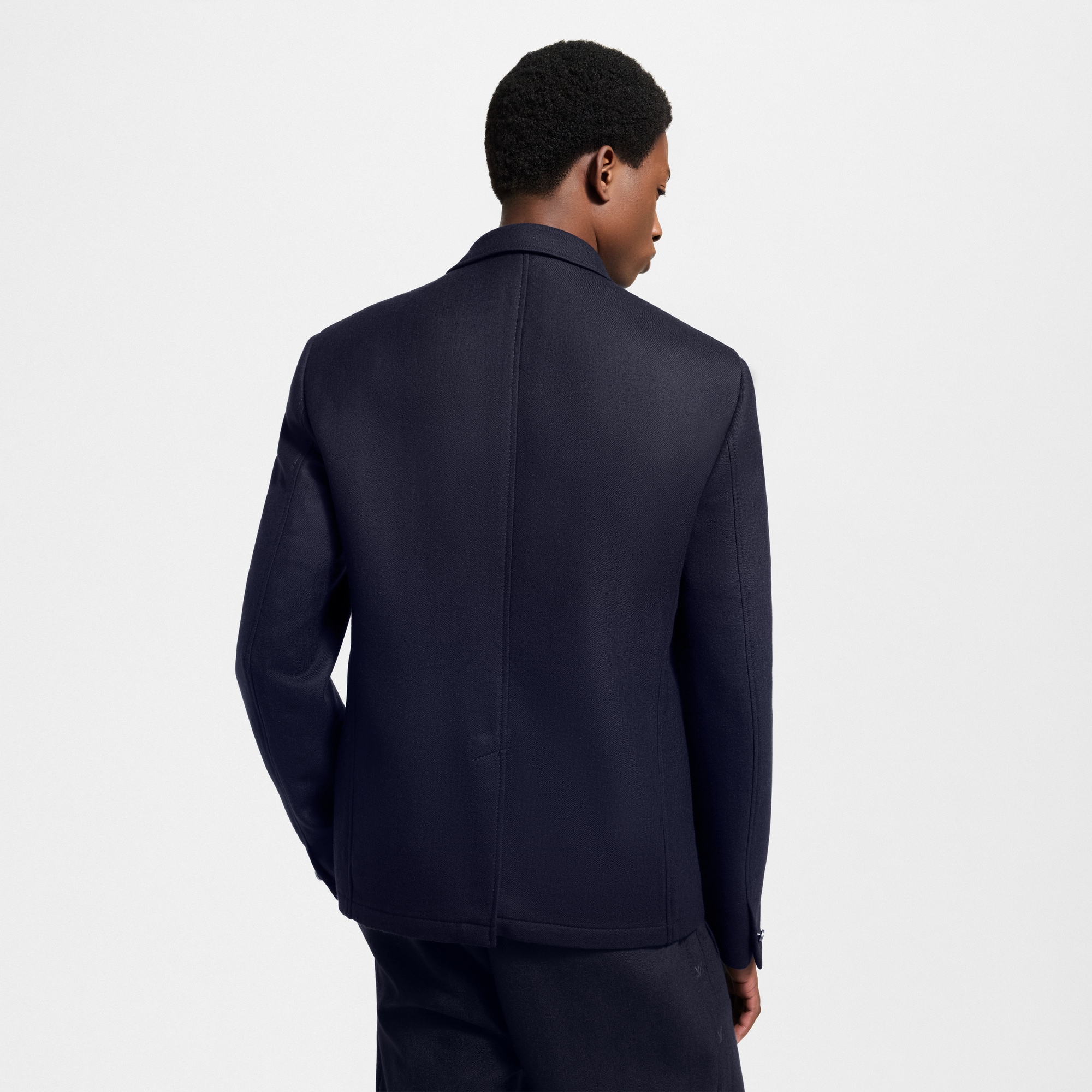 Men - Wool-Silk Blend Flannel Blazer  Men Ready-to-Wear Blazers and Jackets | LOUIS VUITTON (Product zoom)