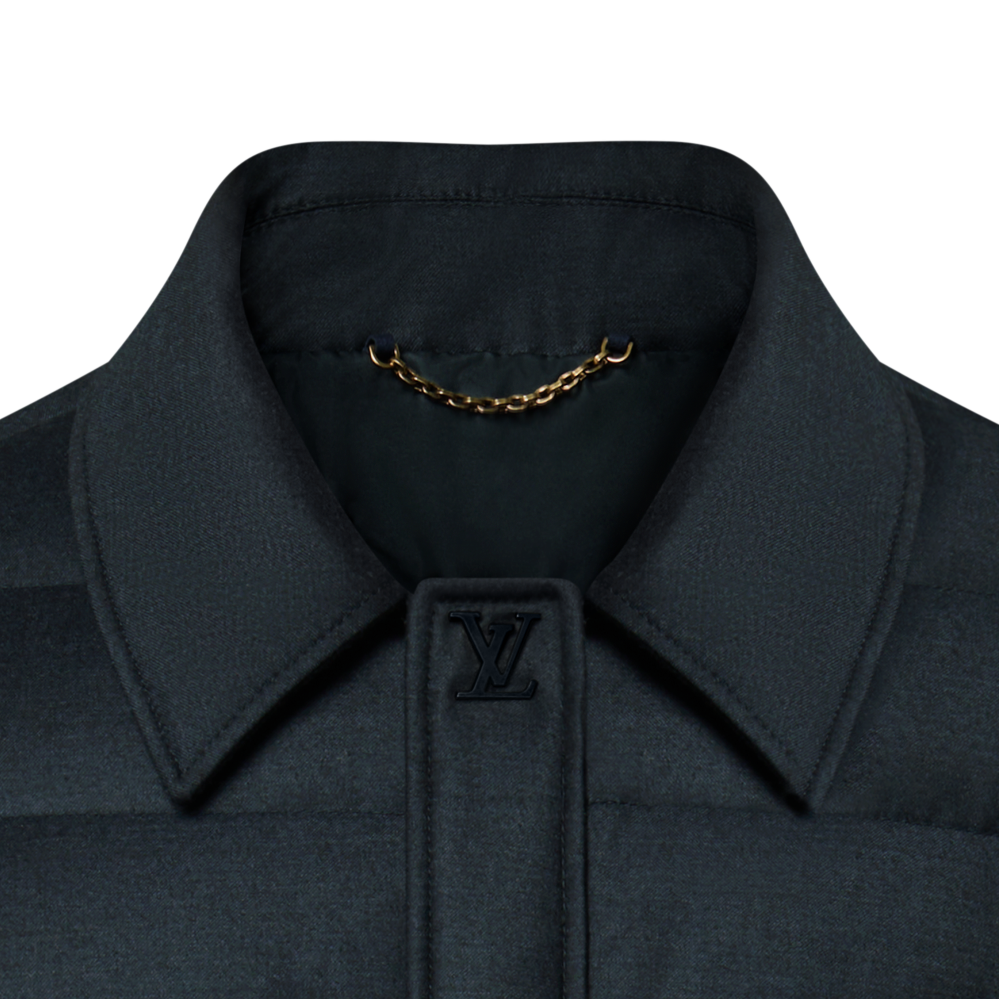 Men - Wool-Silk Blend Light Down Blouson  Men Ready-to-Wear Outerwear and Coats | LOUIS VUITTON (Product zoom)