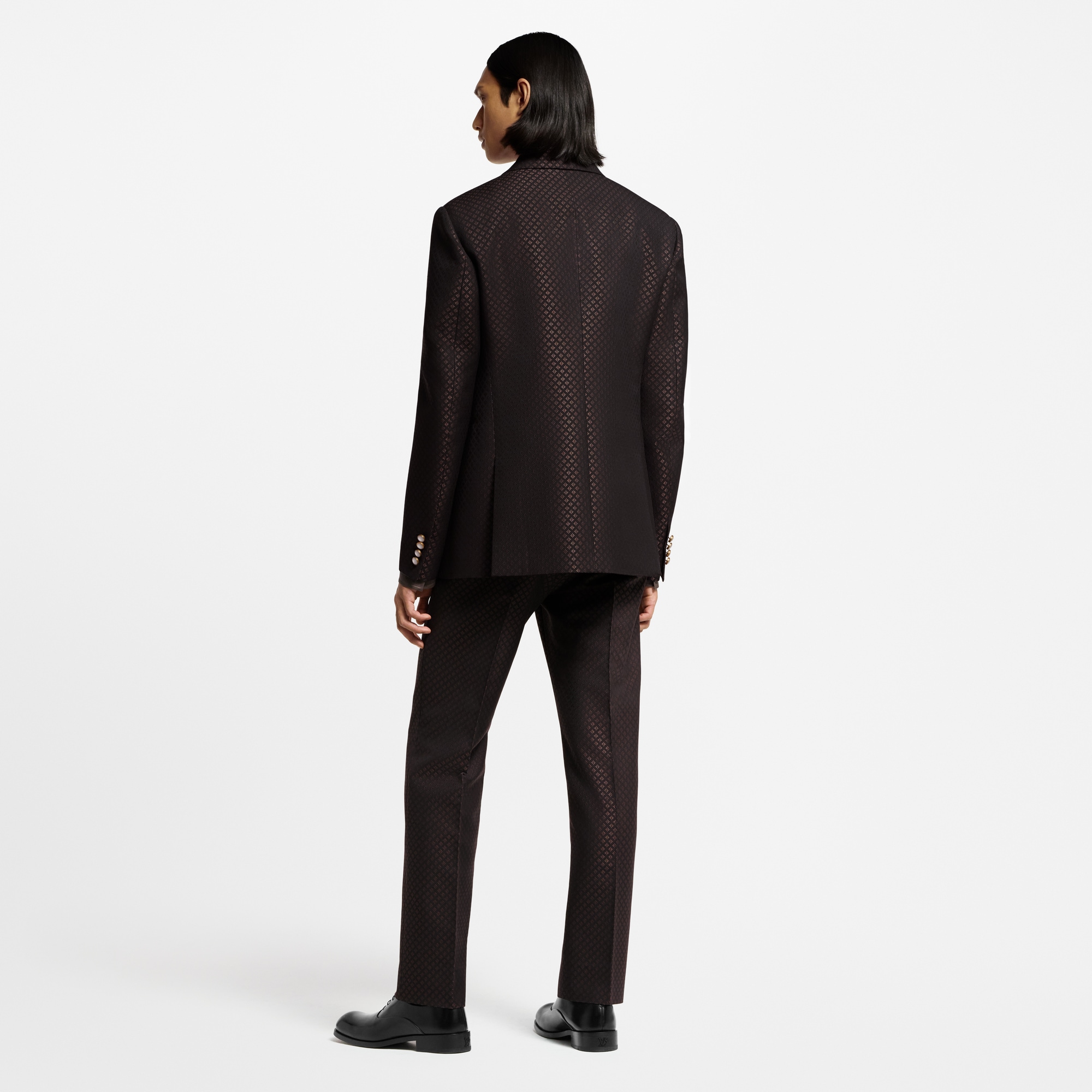 Men - Wool-Silk Blend Monogram Single-Breasted Tuxedo Jacket  Men Ready-to-Wear All Ready-to-Wear | LOUIS VUITTON (Product zoom)